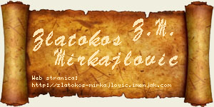 Zlatokos Mirkajlović vizit kartica
